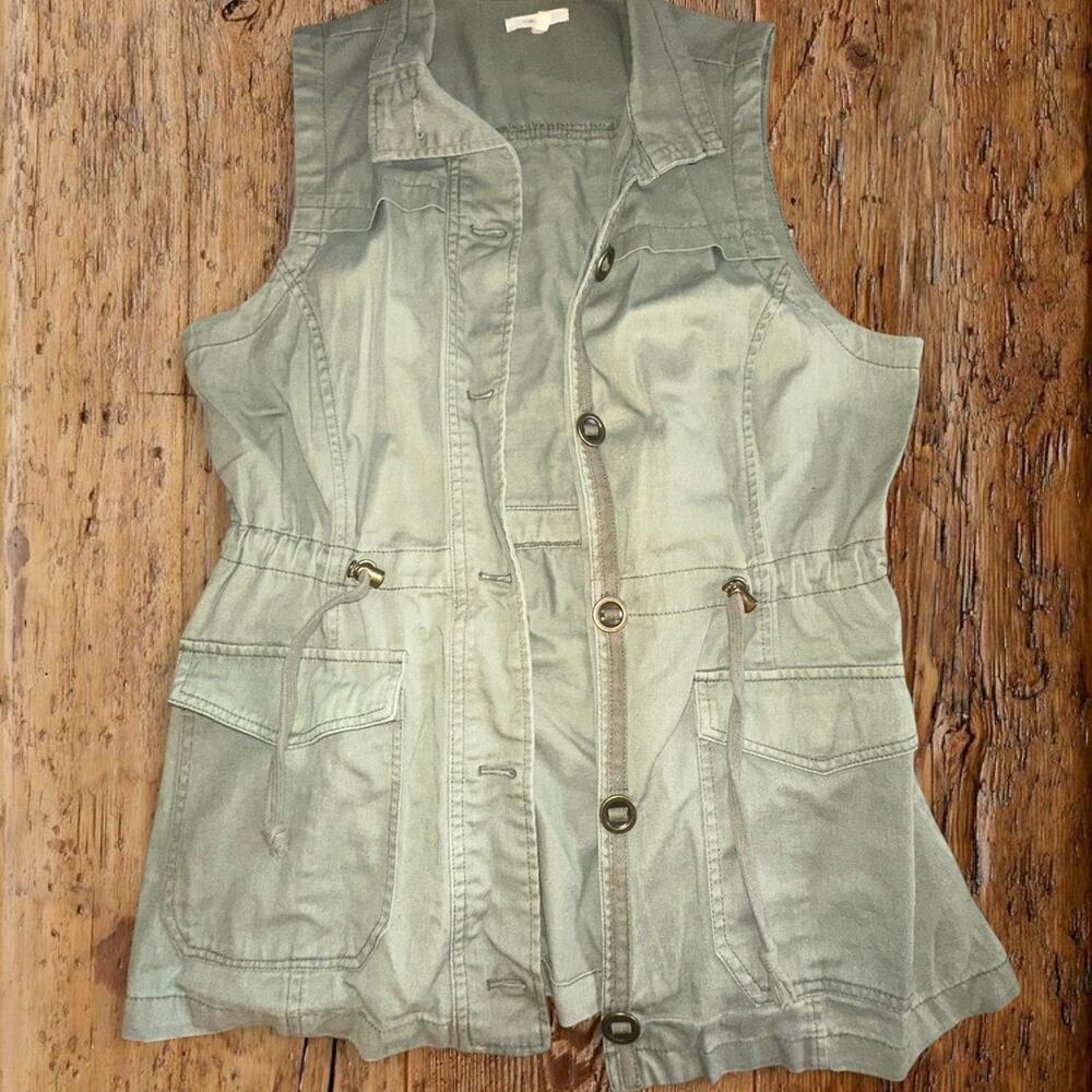 Maurices olive green utility vest